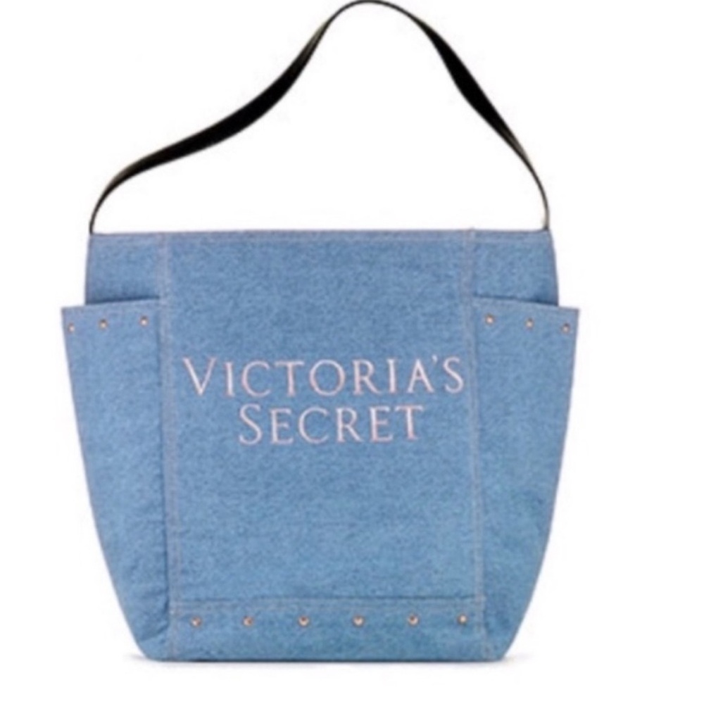 Victoria's Secret Denim Blue Tote Bag